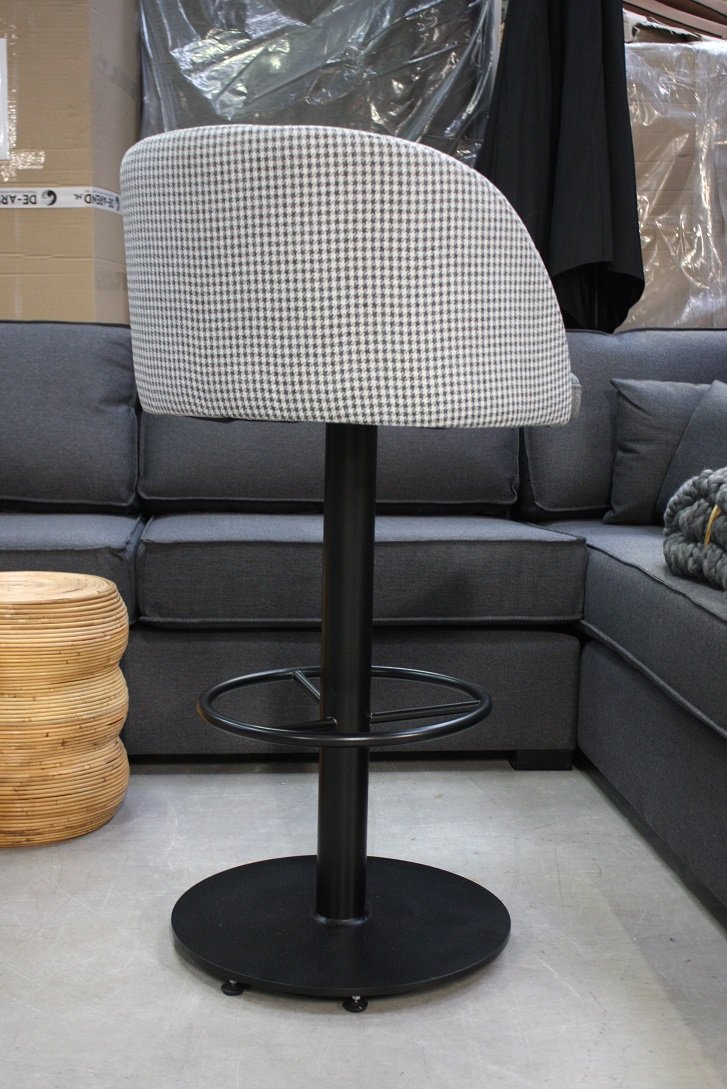 Luxe barkruk / barstoel grijs - Afbeelding 5