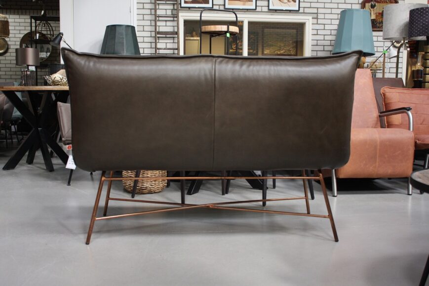 Eetkamerbank Vidar Jess Design Verkoperd & Luxor Grey 135 cm. - Afbeelding 5