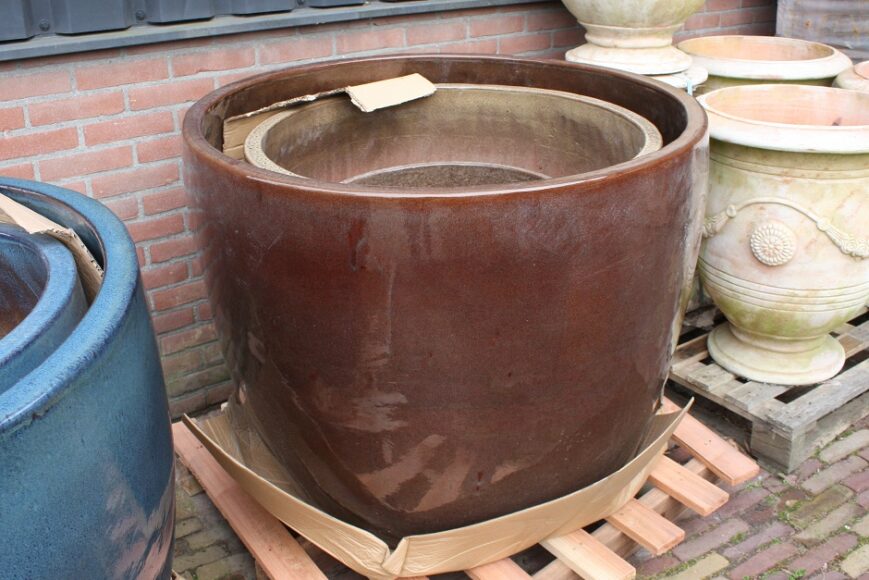 Bloempot Noble Egg Macchiato Ø100x80 - Afbeelding 4
