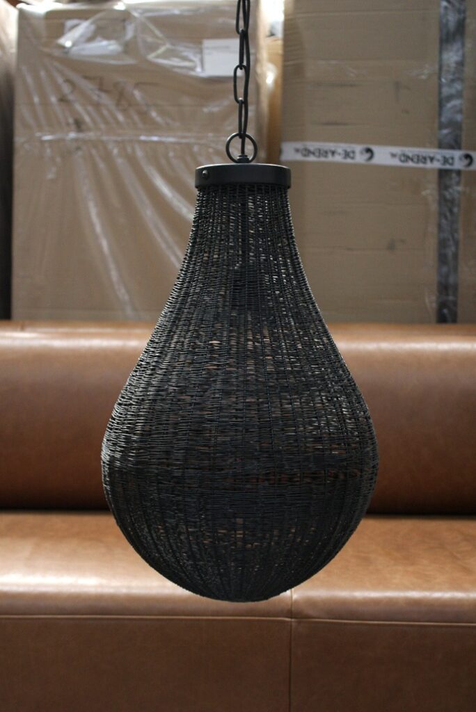 Hanglamp zwart metaal