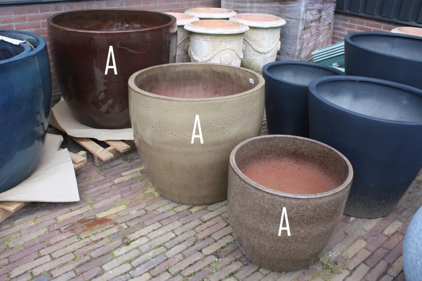 Bloempot Noble Egg Macchiato Ø100x80 - Afbeelding 2