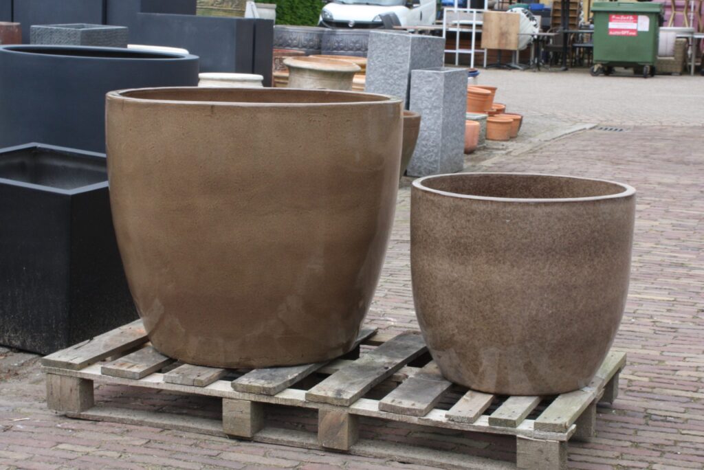 Bloempot Noble Egg Macchiato Ø80x70