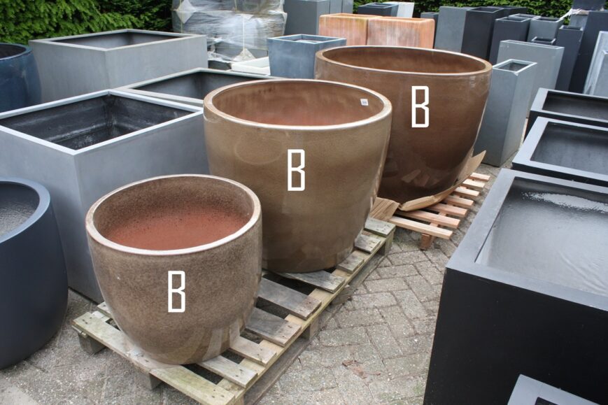 Bloempot Noble Egg Macchiato Ø100x80 - Afbeelding 3