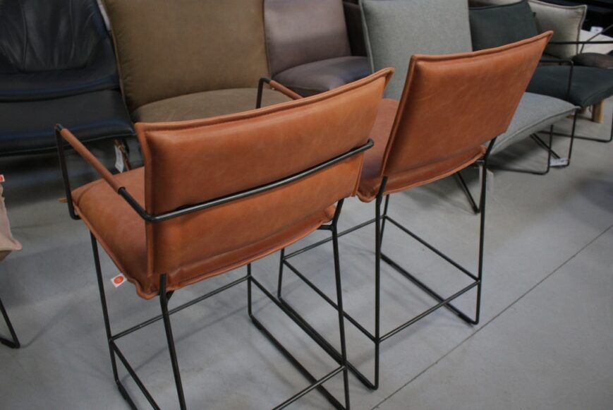Barstoel Norman Jess Design set van 2 (Bonanza Tan) - Afbeelding 5
