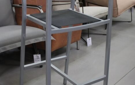 Barstoel aluminium & textileen