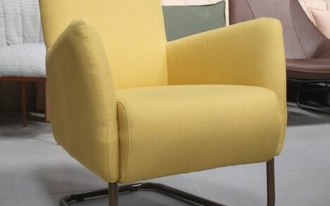 Fauteuil geel stof Jess Design