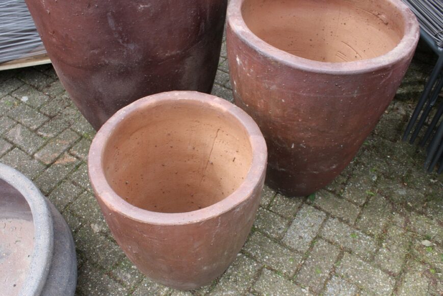 Bloempot XL Black Cement (set van 3) - Afbeelding 3