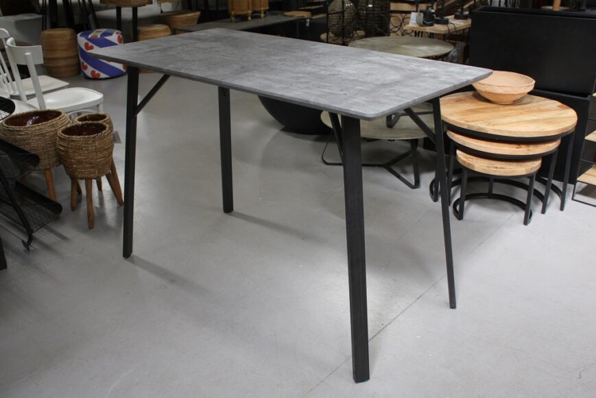 Bartafel 3D betonlook 140x70