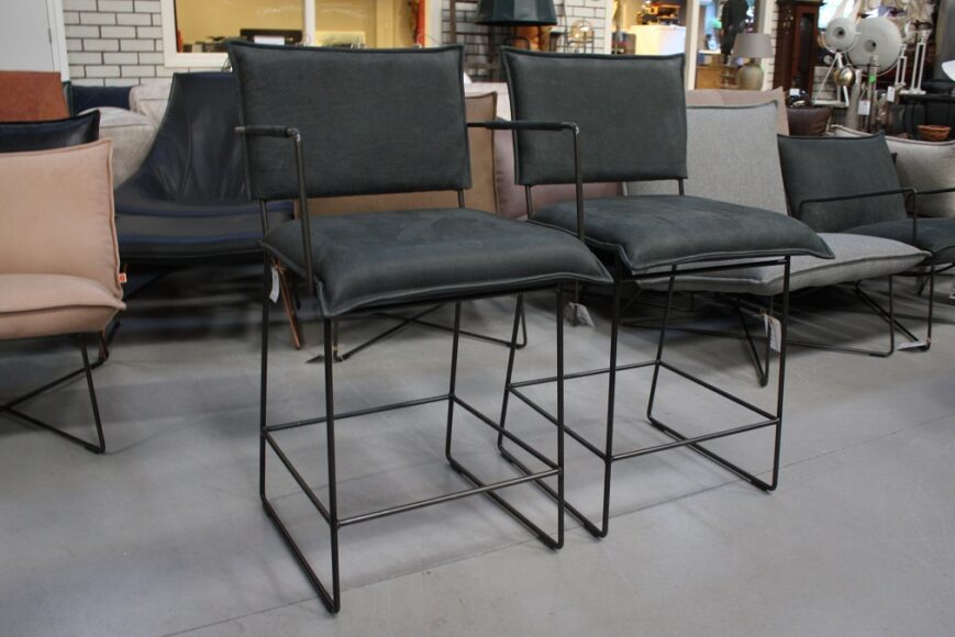 Barstoel Norman Jess Design set van 2 (Aurula Black) - Afbeelding 4