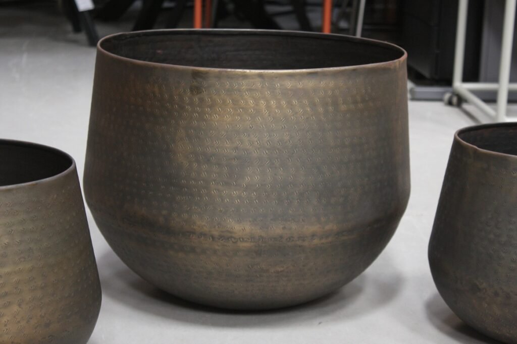 Bloempot Madras Couldron Brass Ø50