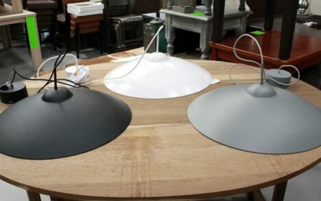 Hanglamp Sam metaal: wit - grijs - zwart LED