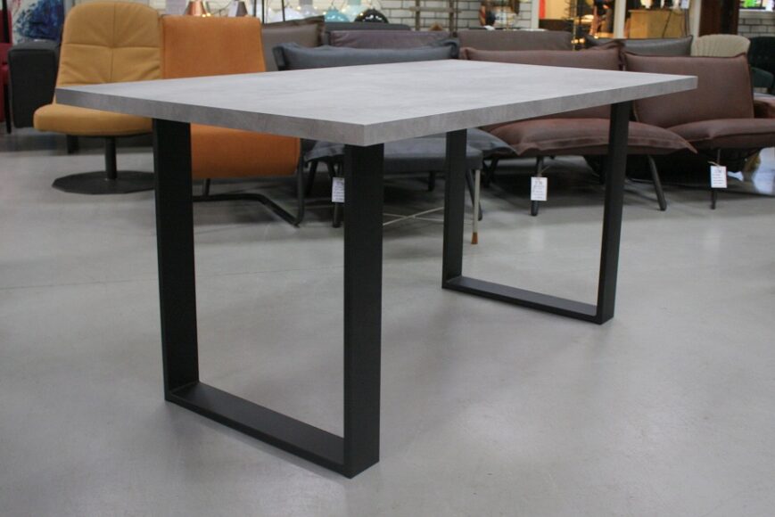 Eettafel 160 x 90 melamine betonlook