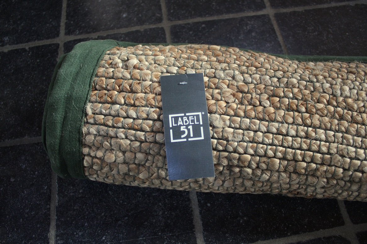 Vloerkleed Jute Label51 Army Green 140x160 - Afbeelding 2