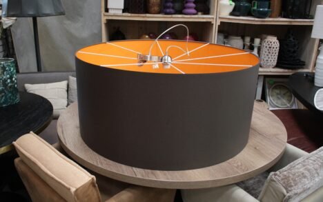 Hanglamp stof Ø90 cm.