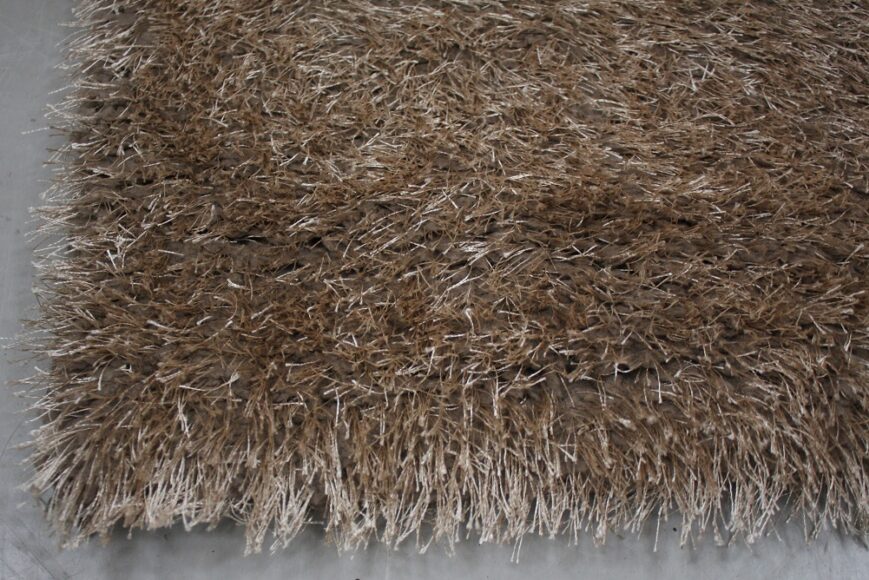 Vloerkleed Shaggy Brilliant taupe 80x250 - Afbeelding 2