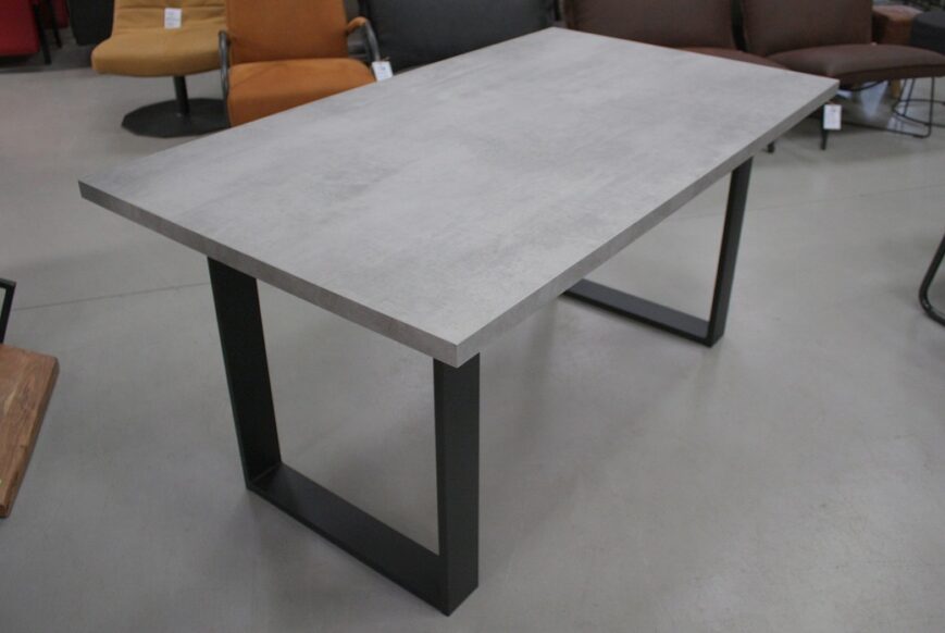 Eettafel 160 x 90 melamine betonlook - Afbeelding 2