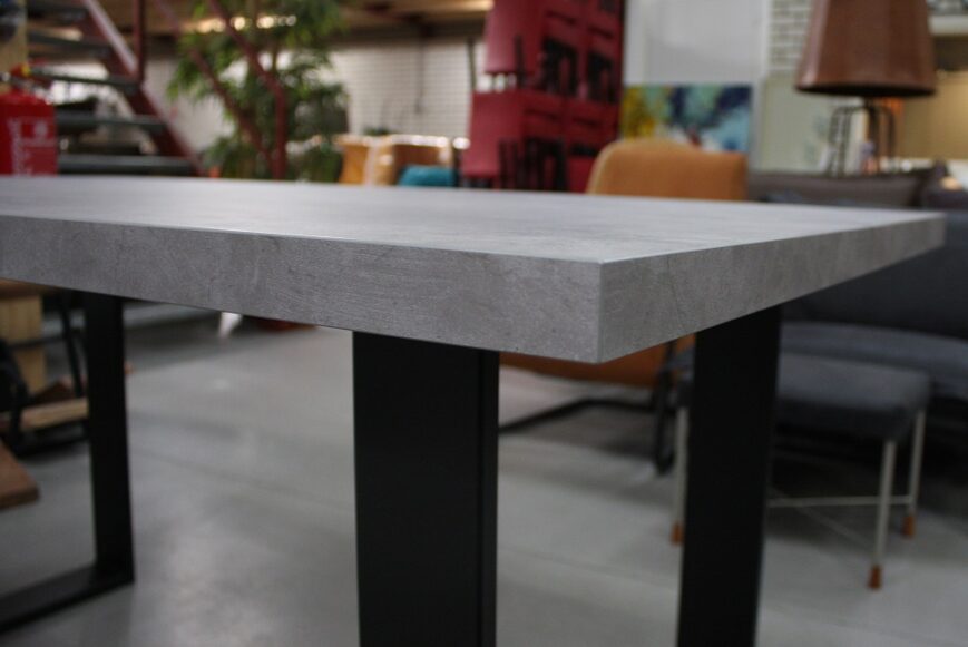 Eettafel 160 x 90 melamine betonlook - Afbeelding 6