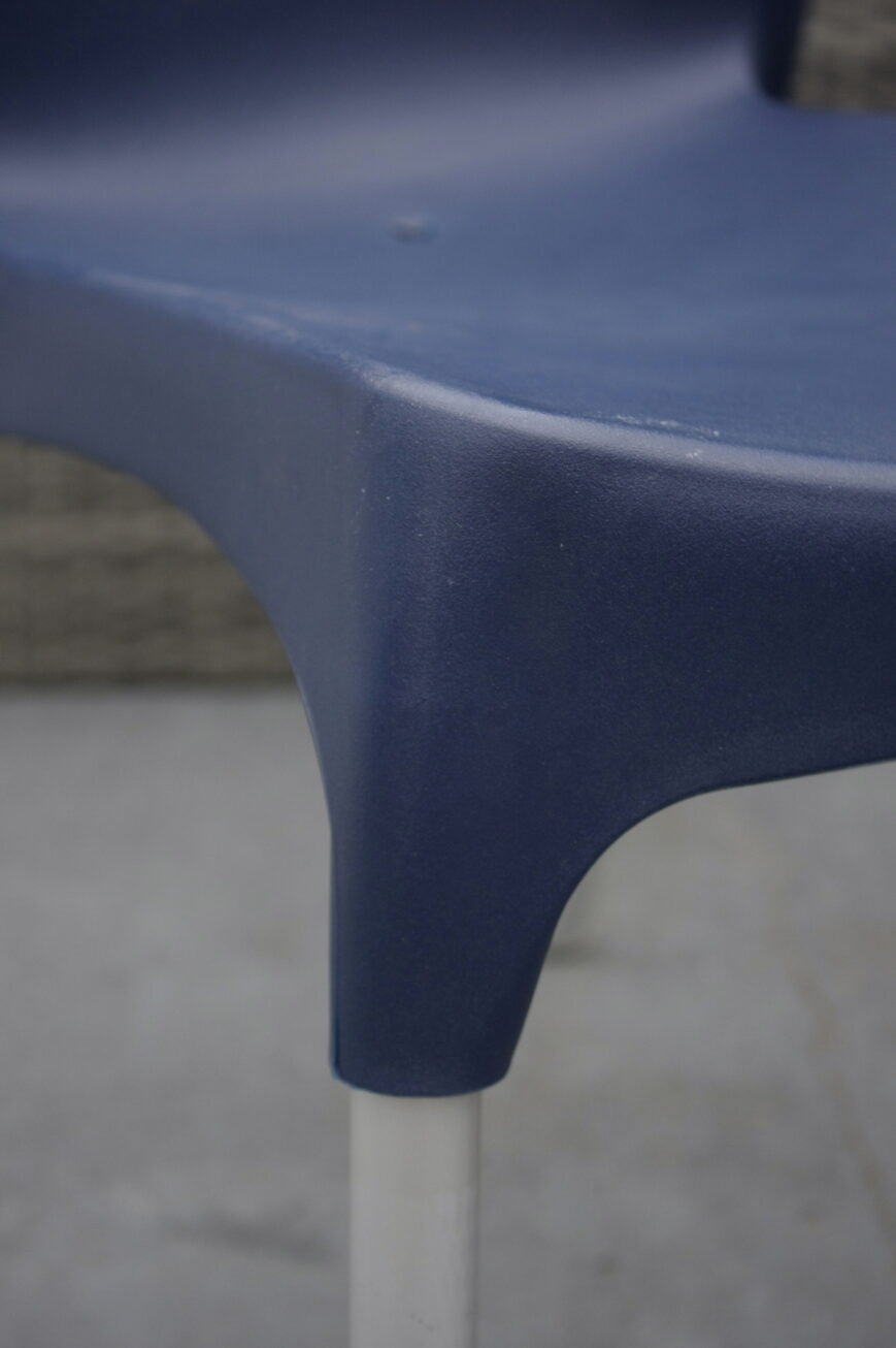 Stoel Max donkerblauw kunststof - Afbeelding 3