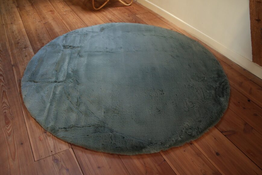 Vloerkleed Comfy Ø200 mosgroen (gratis verzending) - Afbeelding 3