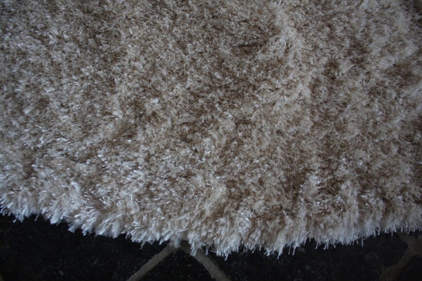 Vloerkleed Brilliant naturel Shaggy Ø200 cm. - Afbeelding 2