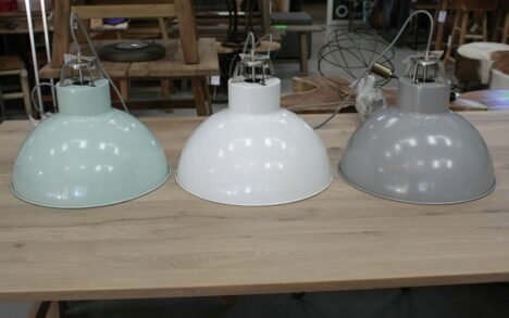 Hanglamp Roos: grijs - wit - mint