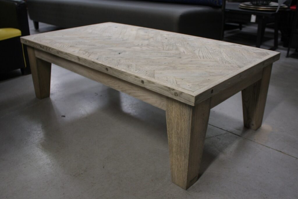 Salontafel hout visgraat