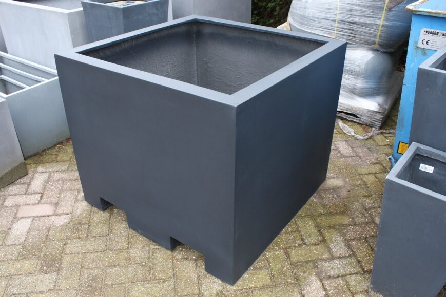 Bloembak Sydney Cube XXXL antraciet (100x100x85) - Afbeelding 2