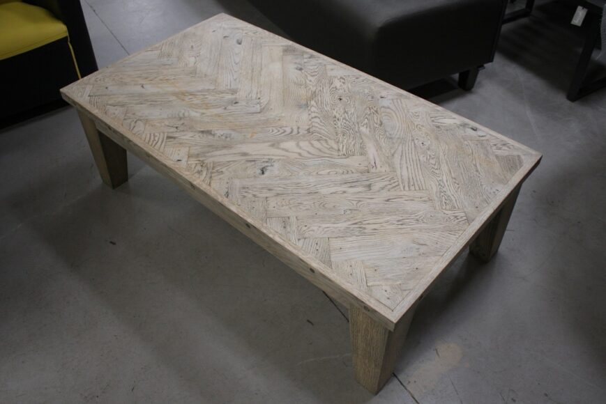 Salontafel hout visgraat - Afbeelding 2