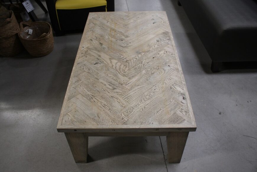 Salontafel hout visgraat - Afbeelding 4