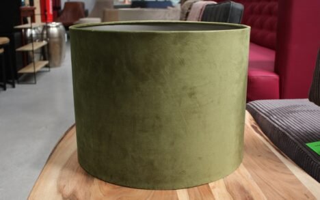 Lampenkap velvet groen Ø40 cm.