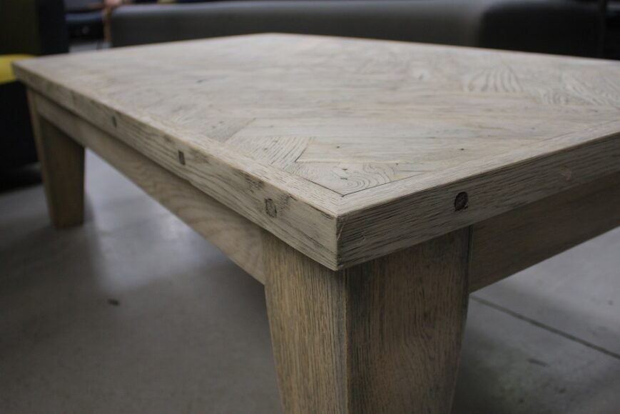 Salontafel hout visgraat - Afbeelding 6