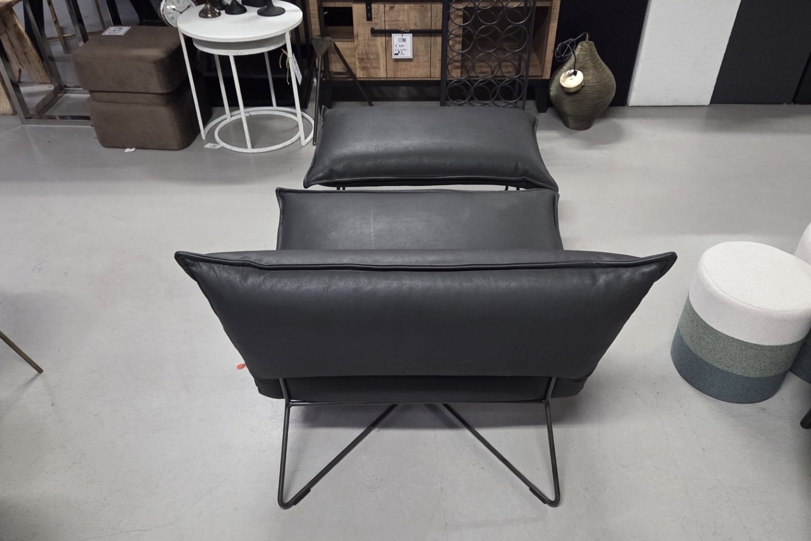 Fauteuil + hocker Earl Jess Design (Bonanza Black) - Afbeelding 4