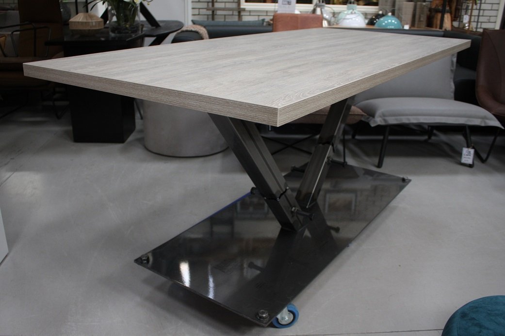 Eettafel V-poot 200x90 cm. - Afbeelding 6