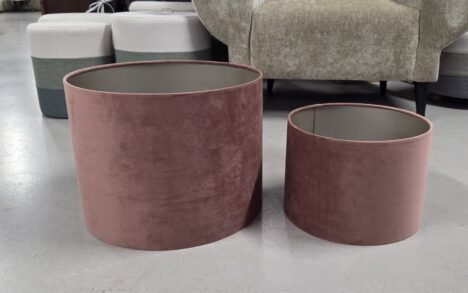 Lampenkap Dusky pink velours Ø40 x 30 cm.