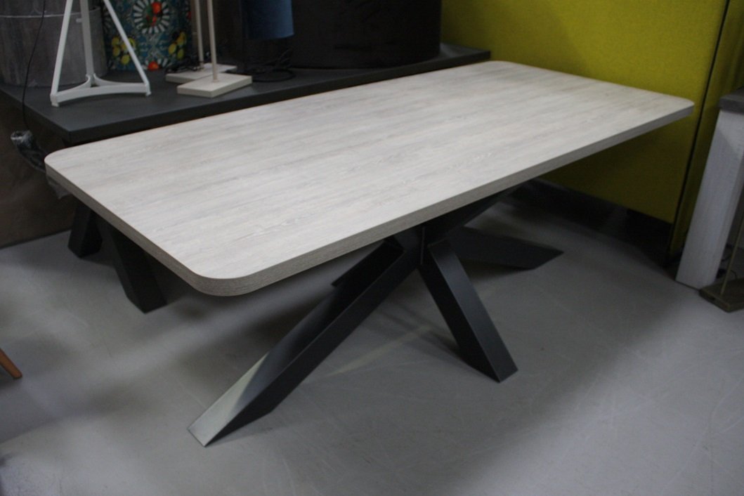 Eettafel metaal & melamine 210x95 - Afbeelding 2