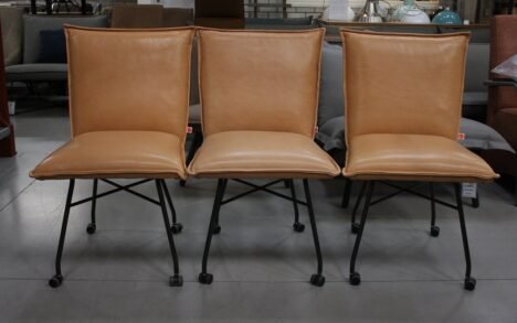 Eetkamerstoel Sanne Jess Design met wieltjes (Luxor Beige)