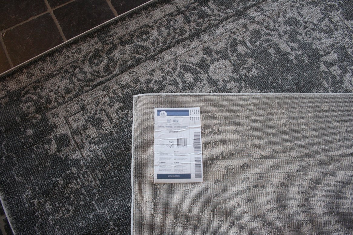 Vloerkleed Yarah donkergrijs Lifa Living 160x230 - Afbeelding 2