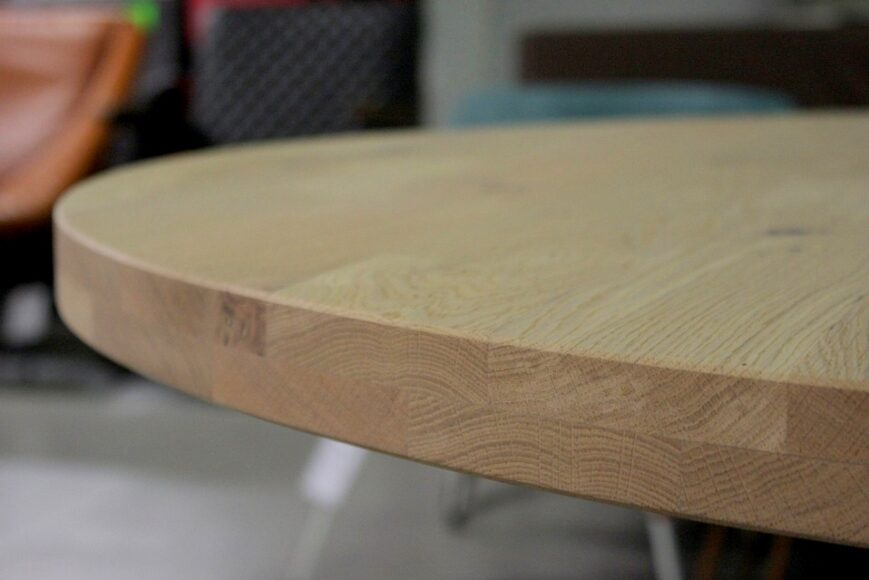 Eettafel Thomas Ø130 cm. - Afbeelding 3