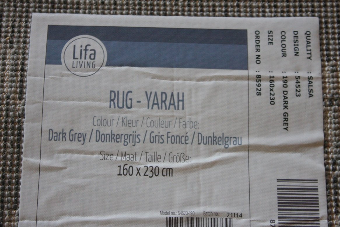 Vloerkleed Yarah donkergrijs Lifa Living 160x230 - Afbeelding 3