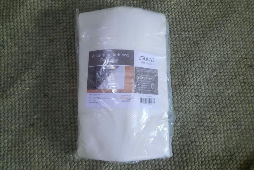 Vloerkleed Melange Mint + antislip onderkleed FRAAI 230x330 - Afbeelding 6