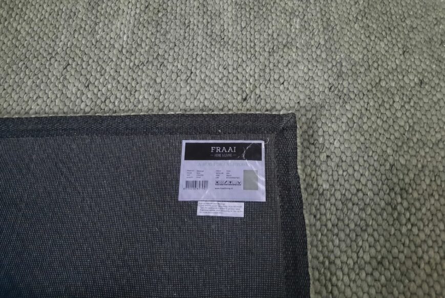 Vloerkleed Melange Mint + antislip onderkleed FRAAI 230x330 - Afbeelding 3