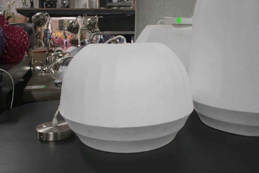 Hanglamp stof wit Ø40x28
