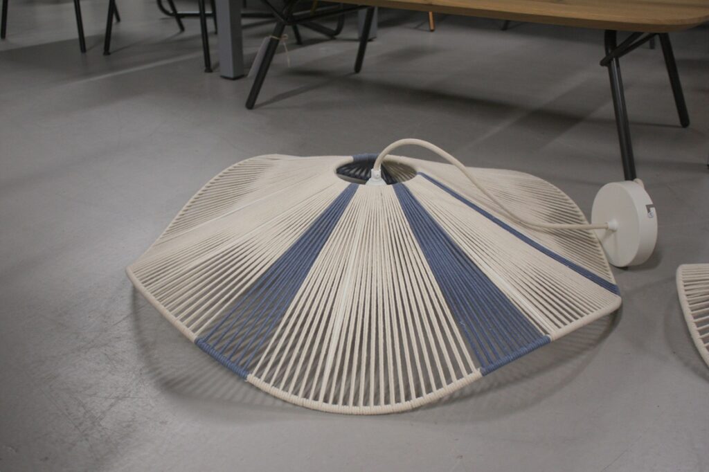 Hanglamp RAFA blauw Light & Living Ø70