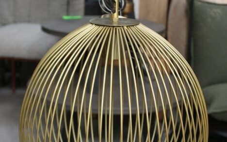 Hanglamp Rilana mat-goud Light & Living Ø34