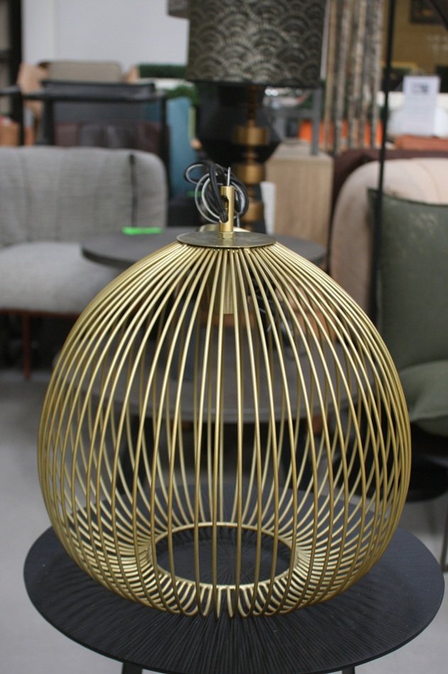 Hanglamp Rilana mat-goud Light & Living Ø34