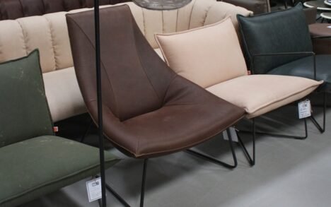 Vloerlamp LEKAR antiek brons / smoke glas Light & Living