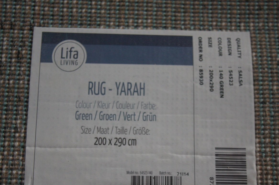 Vloerkleed Yarah groen Lifa Living 160x230 - Afbeelding 4