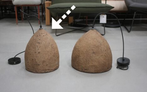 Hanglamp papier mache Ø25