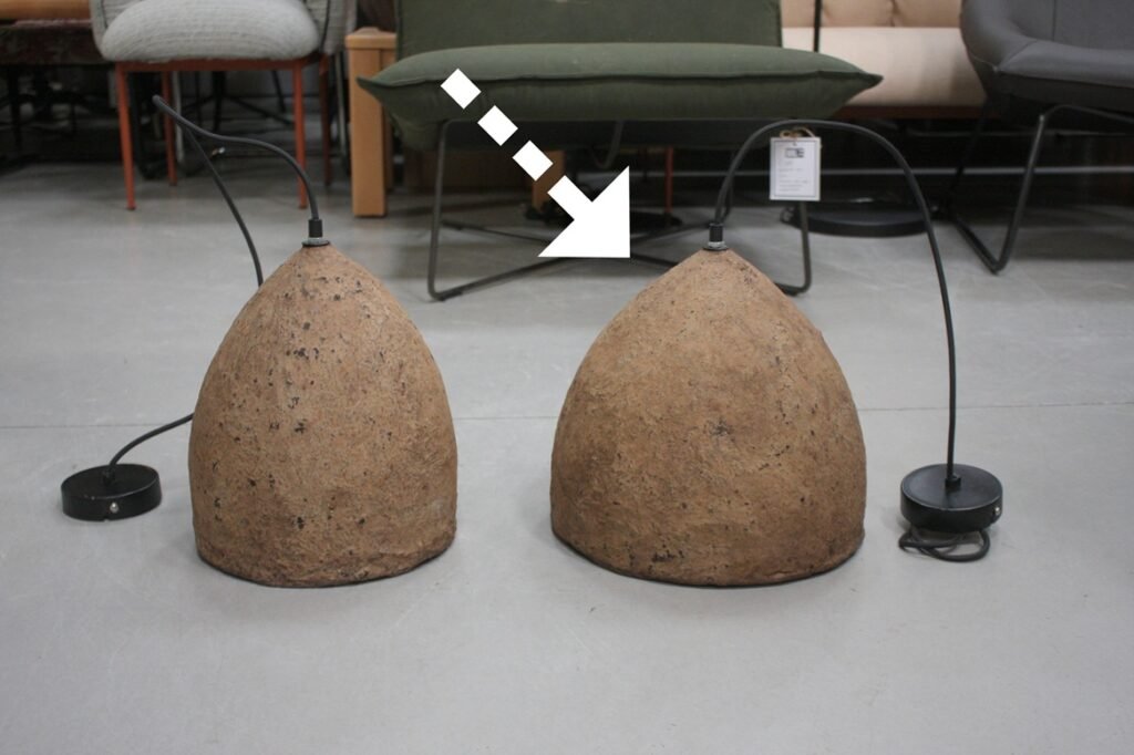 Hanglamp papier mache Ø30