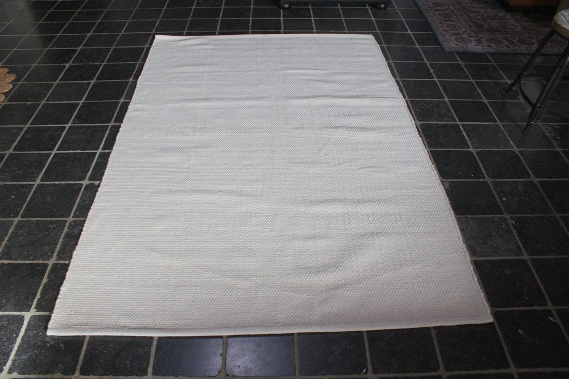 Vloerkleed wol wit Lifa Living 140x200